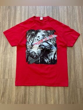 Fruit of the Loom Red Short-Sleeve Horror Graphic Tee